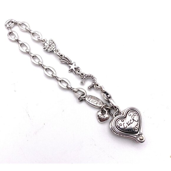 Brighton Good Luck Shamrock Closing Heart Love Faith Life Red Lady Bug Bracelets - Picture 3 of 4